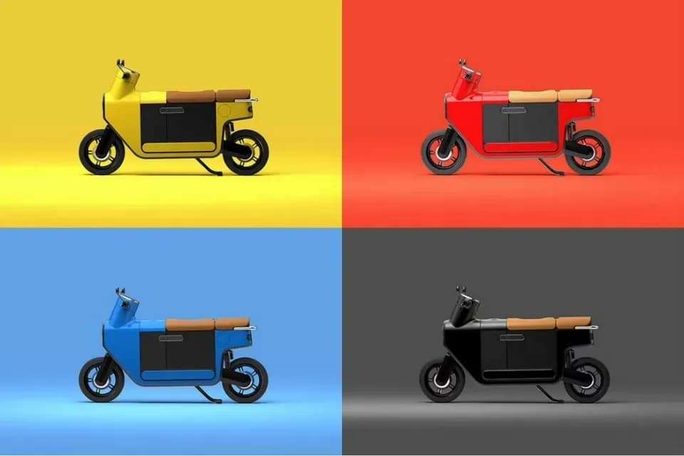摩托车，产品设计展示