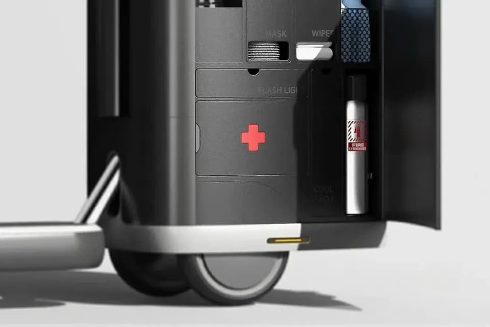 垃圾收纳车，产品设计展示