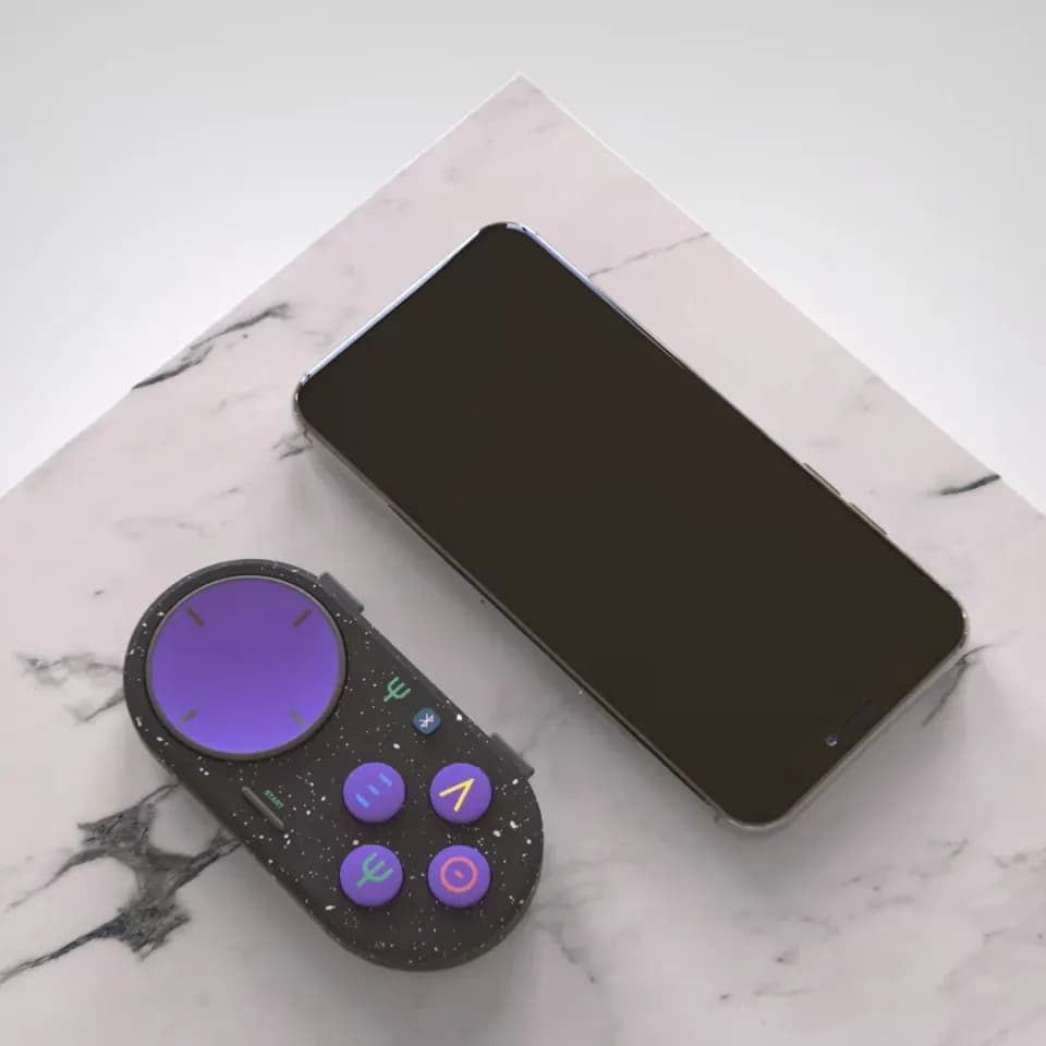 游戏机手柄，产品设计展示