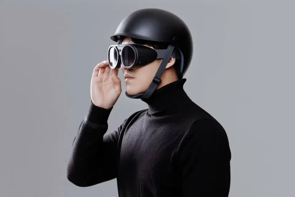 头盔眼镜，产品设计展示