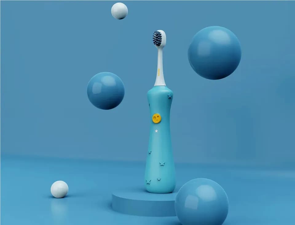 电动牙刷，产品设计展示