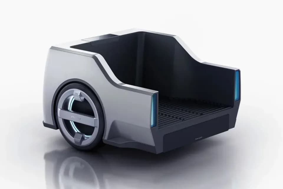 人工智能物流车，产品设计展示