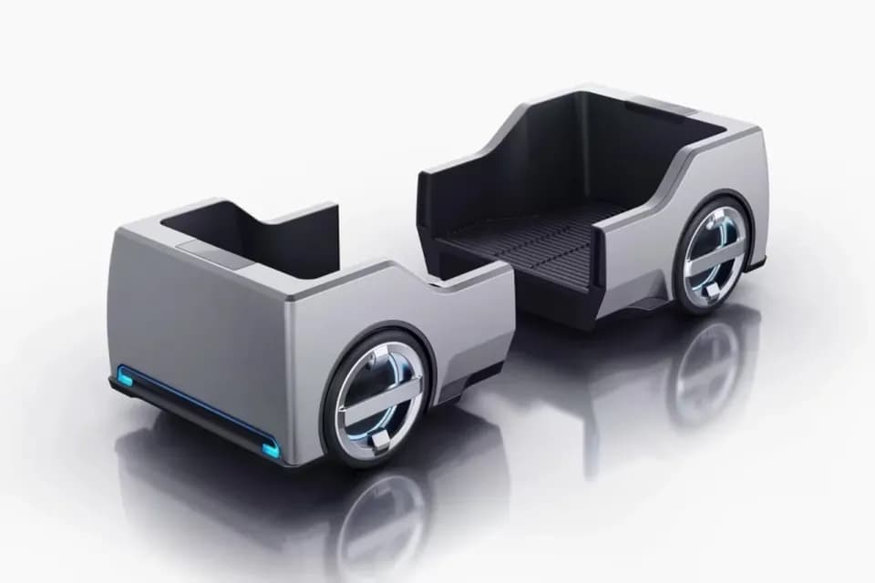 人工智能物流车，产品设计展示