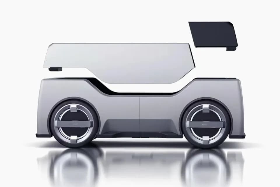 人工智能物流车，产品设计展示