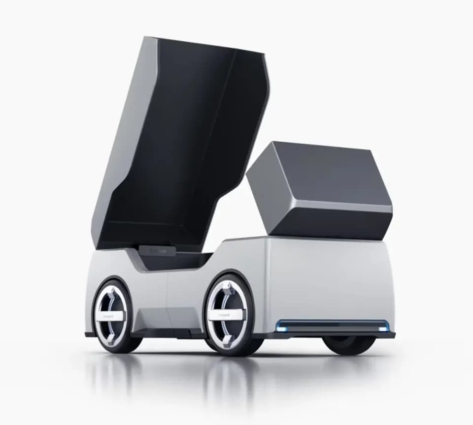人工智能物流车，产品设计展示