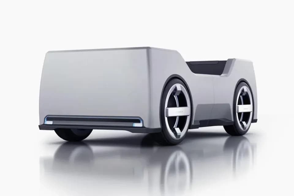 人工智能物流车，产品设计展示
